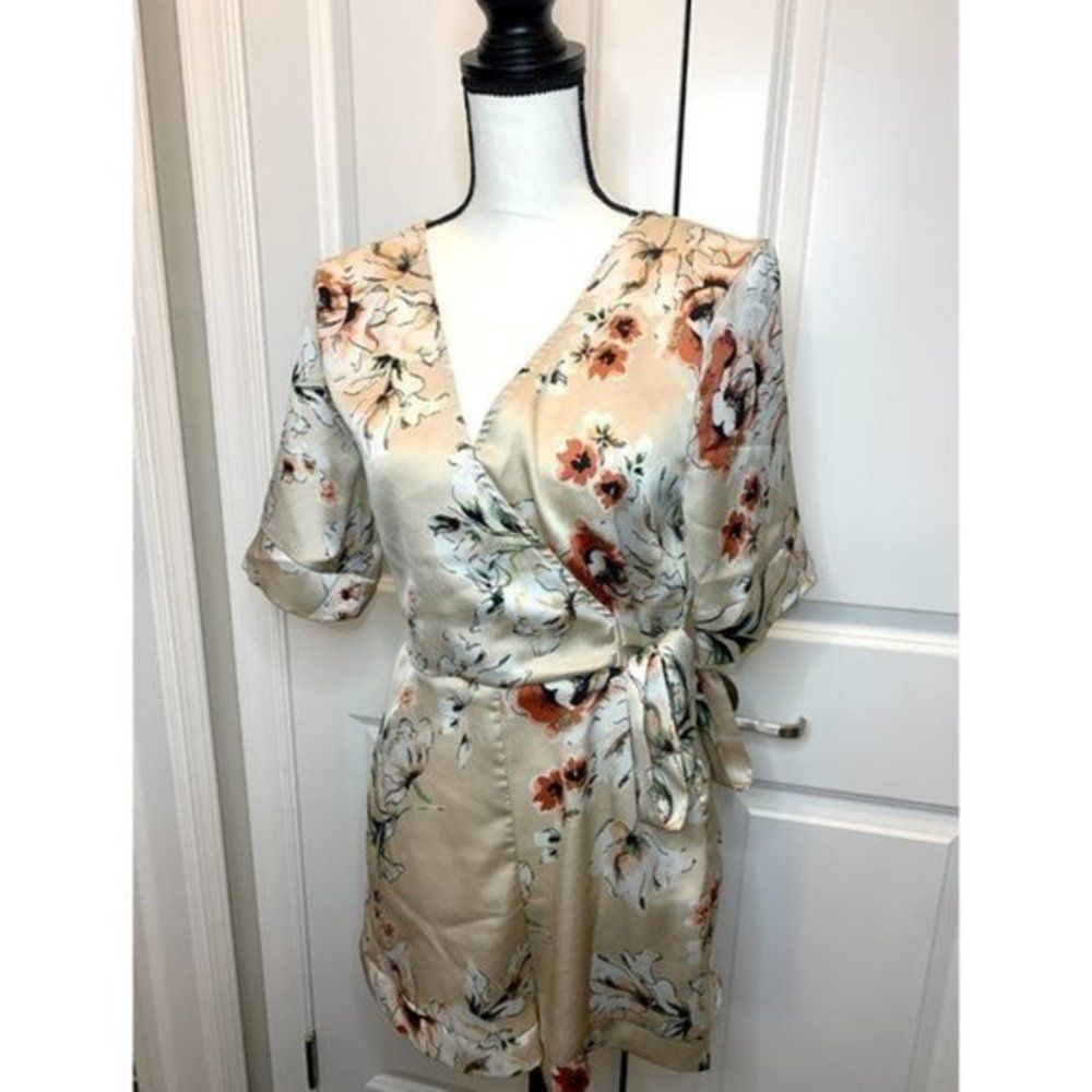 Shein Silky Flower Romper